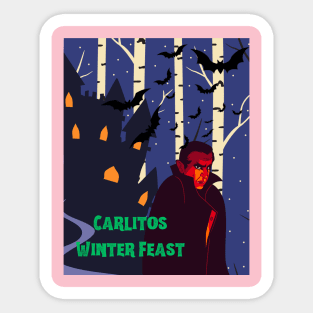 Carlitos winter feast Sticker